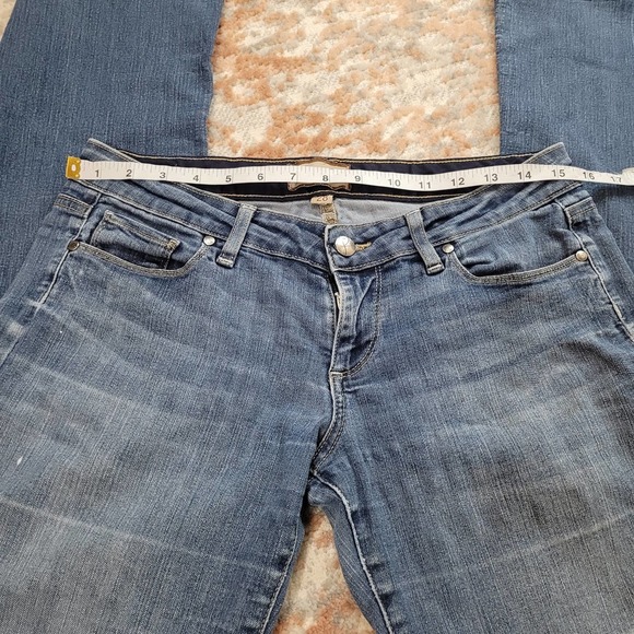 Paige Canyon Boot Light Wash Jeans Slight Flare - Size 28 - Picture 8 of 12